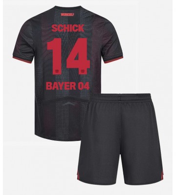Bayer Leverkusen Patrik Schick #14 Hjemmebanesæt Børn 2025-26 Kort ærmer (+ korte bukser)